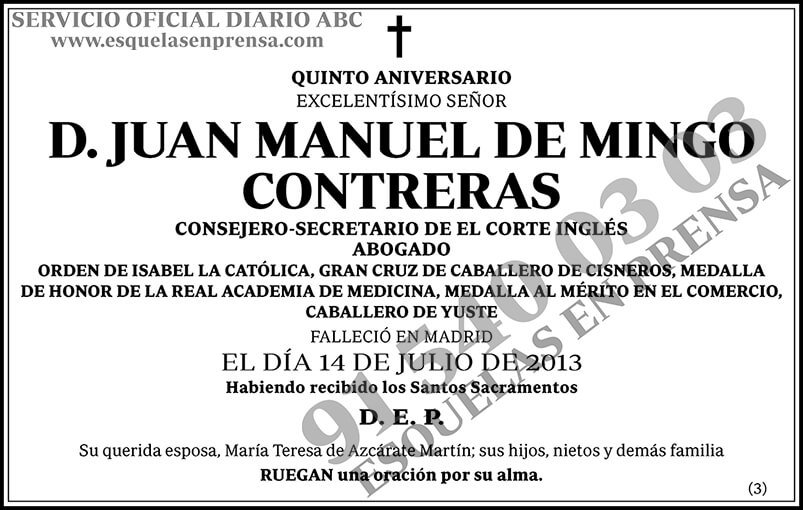 Juan Manuel de Mingo Contreras